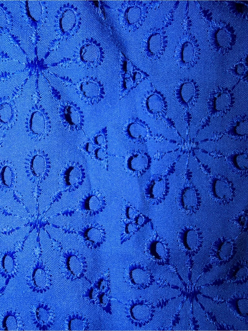 Lilly Pullitzer Shaila Eyelet Top Baha Blue Puff Sleeves Fully Lined Medium